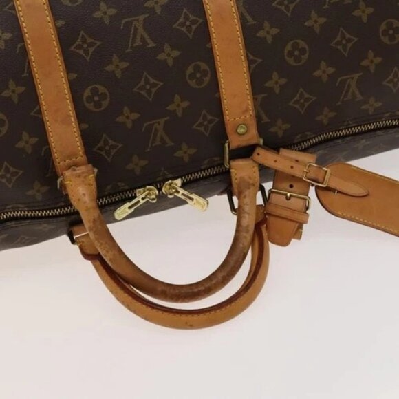LOUIS VUITTON Monogram Keepall 55 Boston Bag M41424 LV Auth ar13732 - Picture 8 of 16